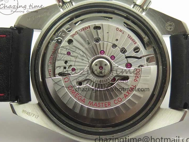 1224 Racing Master Chronometer OMF 1:1 Best Edition Black Dial Orange Hand on Black Leather Strap A Contemporary 7999